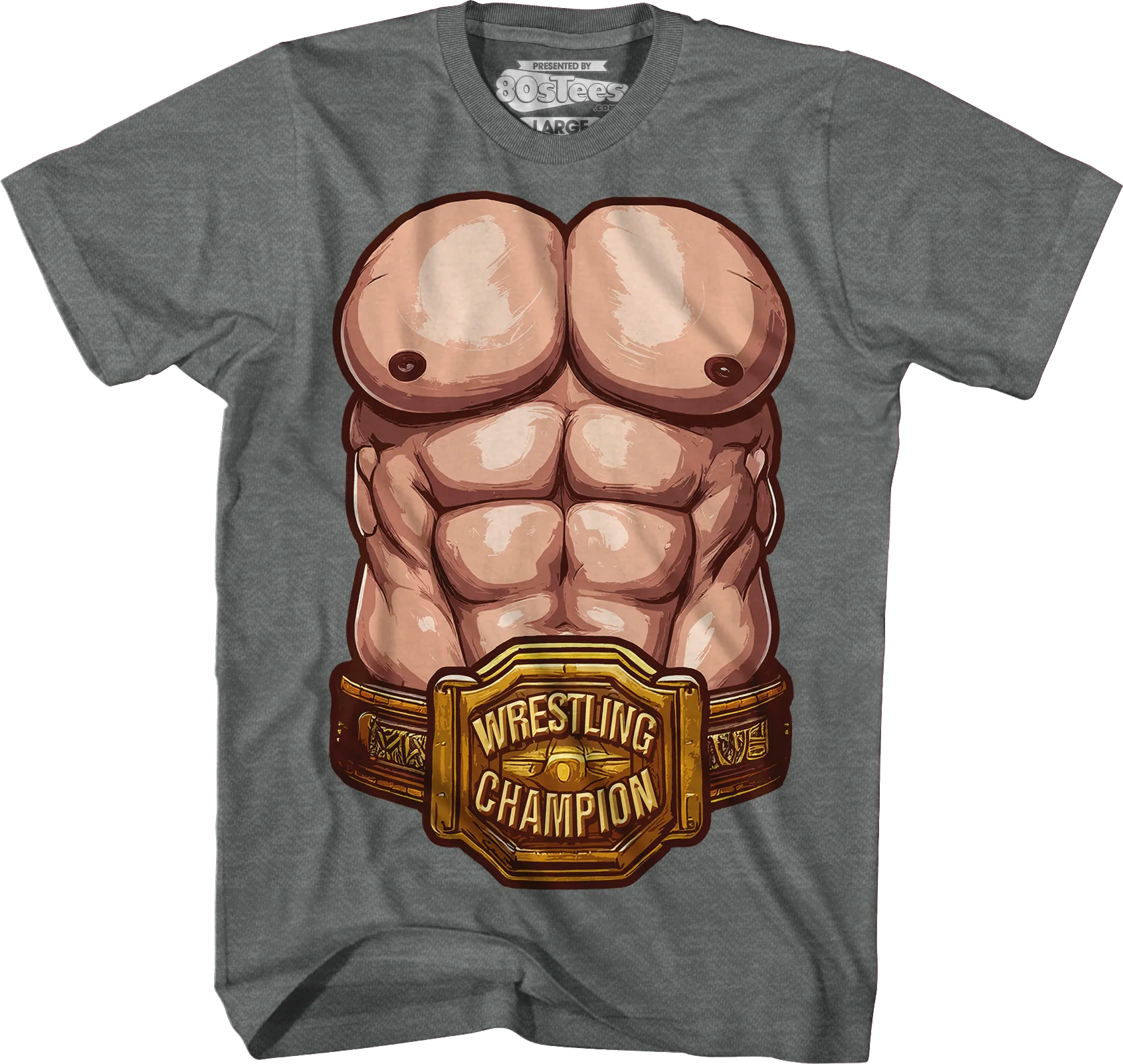 Wrestling Champion Abs T-Shirt - Image 4
