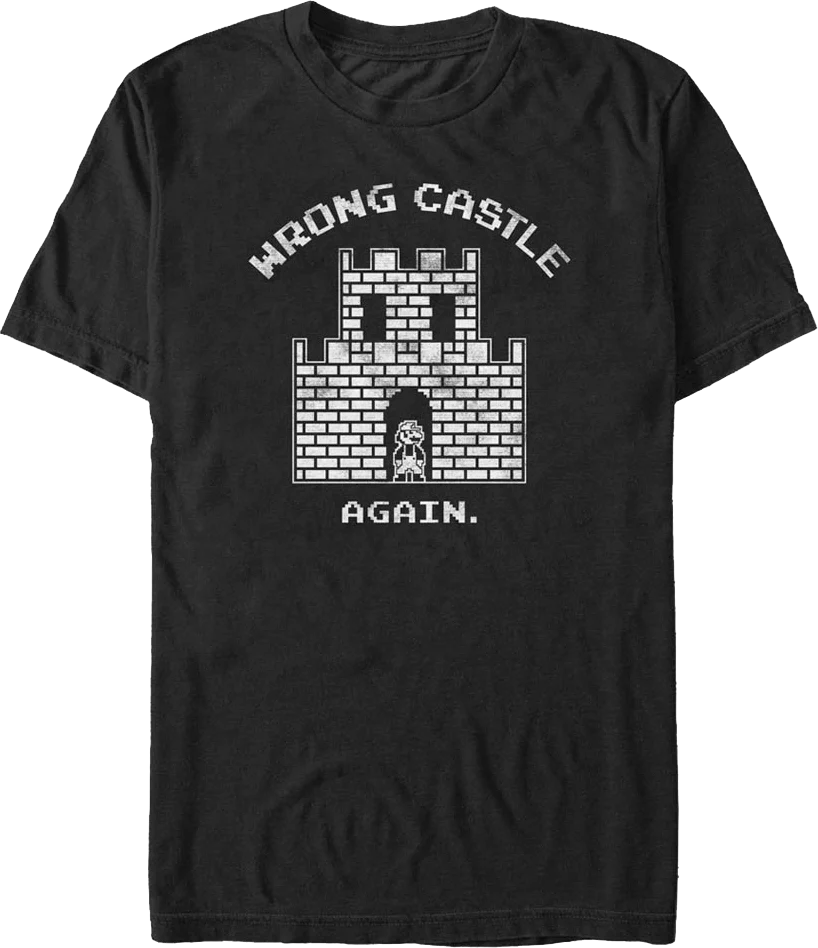 Wrong Castle Again Super Mario Bros. T-Shirt