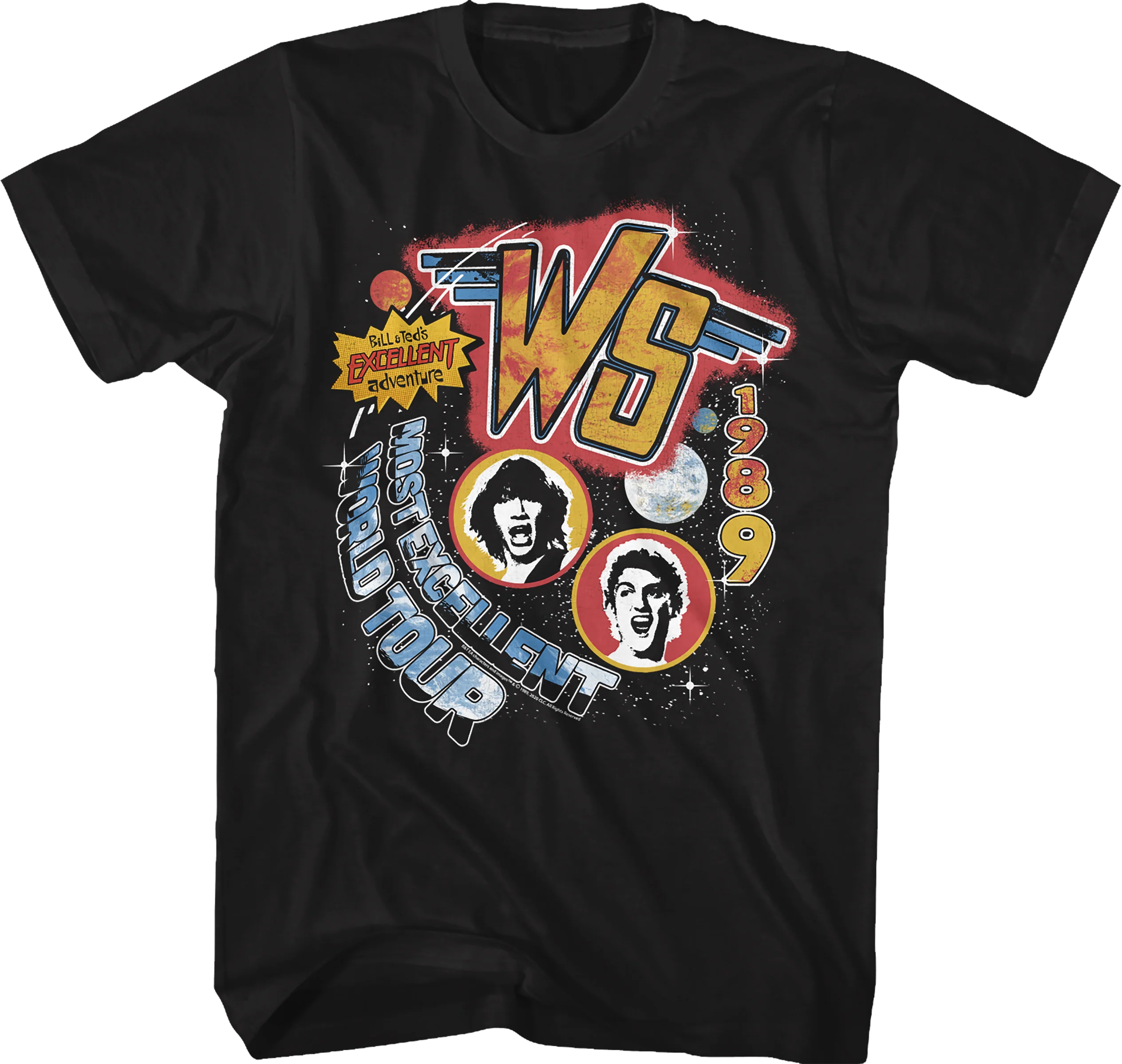 Wyld Stallyns 1989 Most Excellent World Tour Bill and Ted T-Shirt