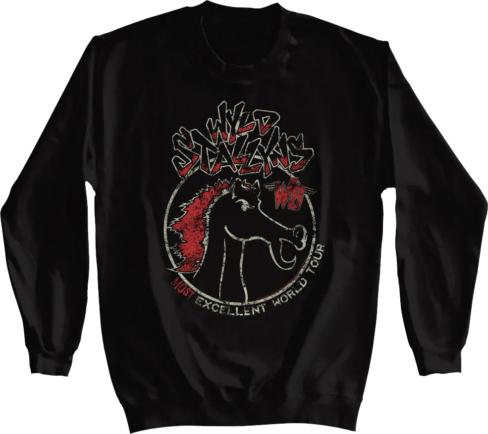 Wyld Stallyns Most Excellent World Tour Bill and Ted Sweatshirt