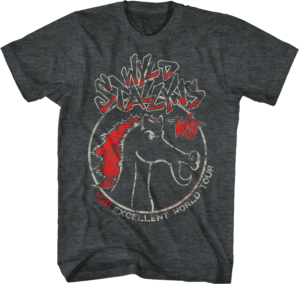 Wyld Stallyns Most Excellent World Tour Bill and Ted T-Shirt