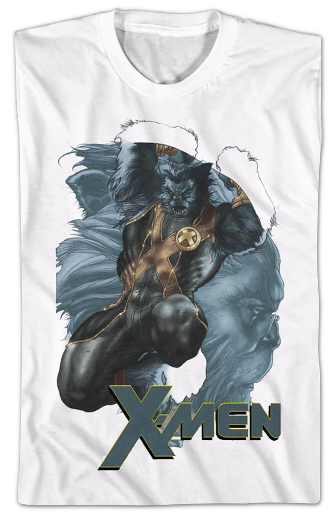 X-Men Beast Collage Marvel Comics T-Shirt - Image 2