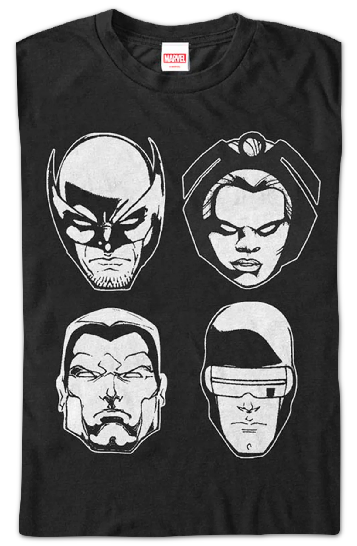 X-Men Four Heads Marvel Comics T-Shirt - Image 2