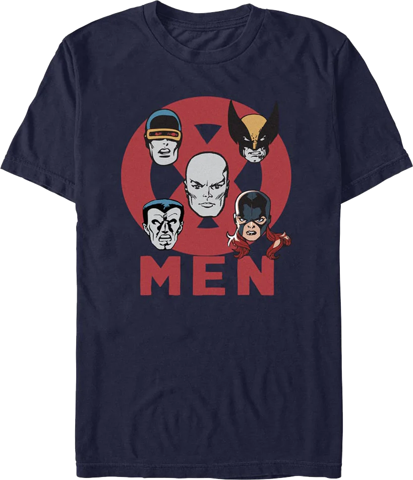 X-Men Hero Heads Marvel Comics T-Shirt