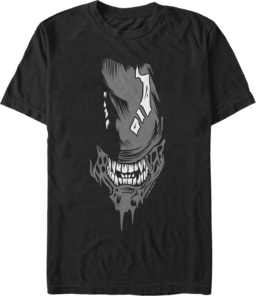 Xenomorph Face Alien T-Shirt