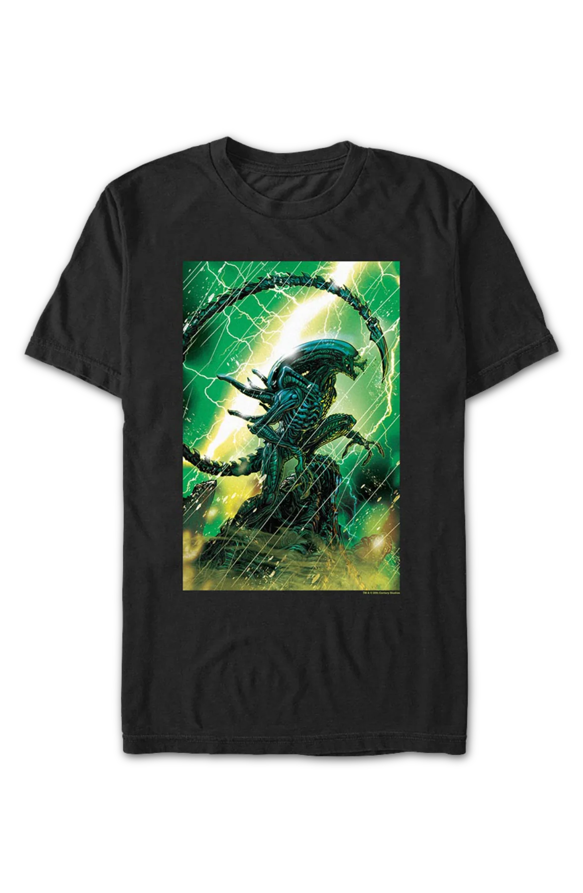Xenomorph Rainstorm Alien T-Shirt - Image 2