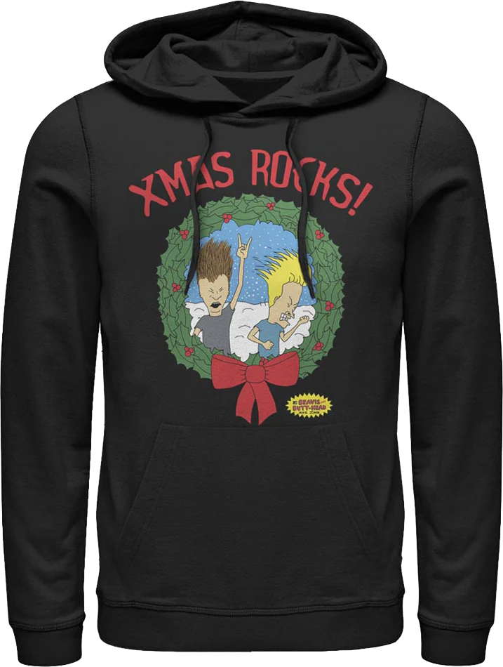 Xmas Rocks Beavis And Butt-Head Hoodie