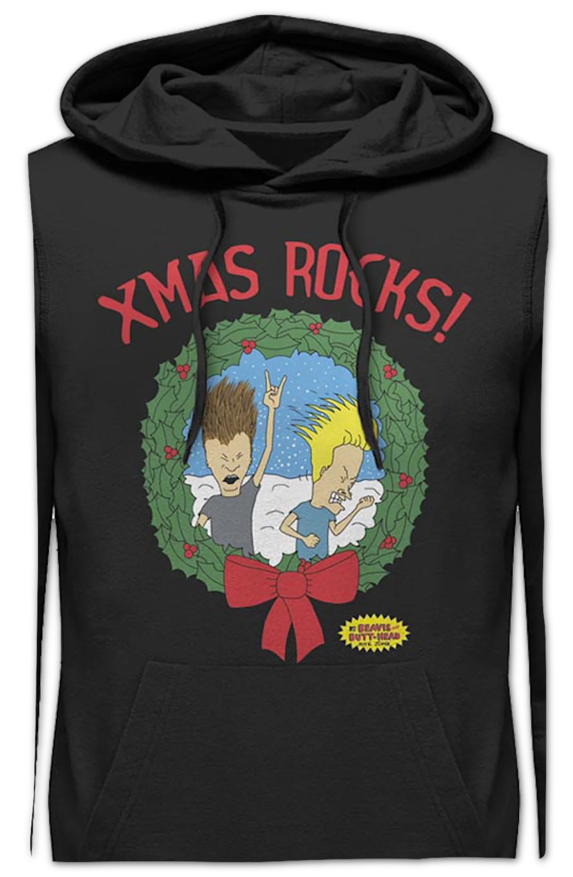 Xmas Rocks Beavis And Butt-Head Hoodie - Image 2