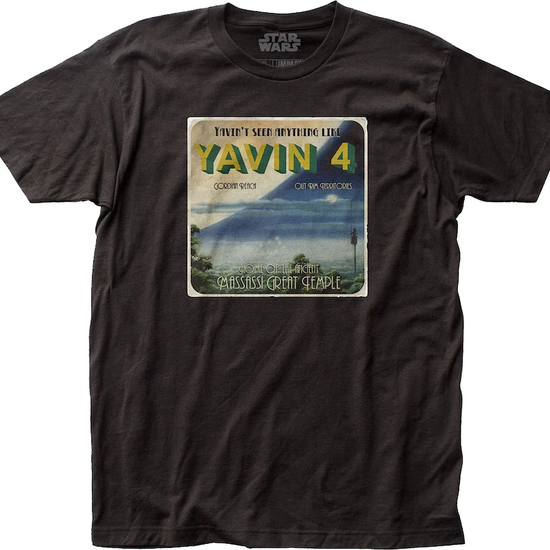 Yavin 4 Postcard Star Wars T-Shirt