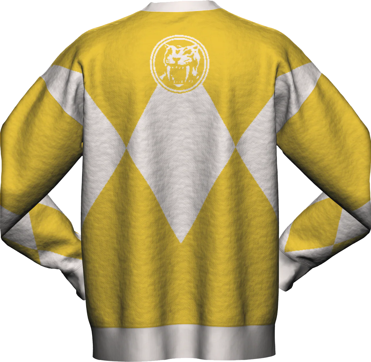 Yellow Ranger Mighty Morphin Power Rangers Knitted Sweater - Image 3