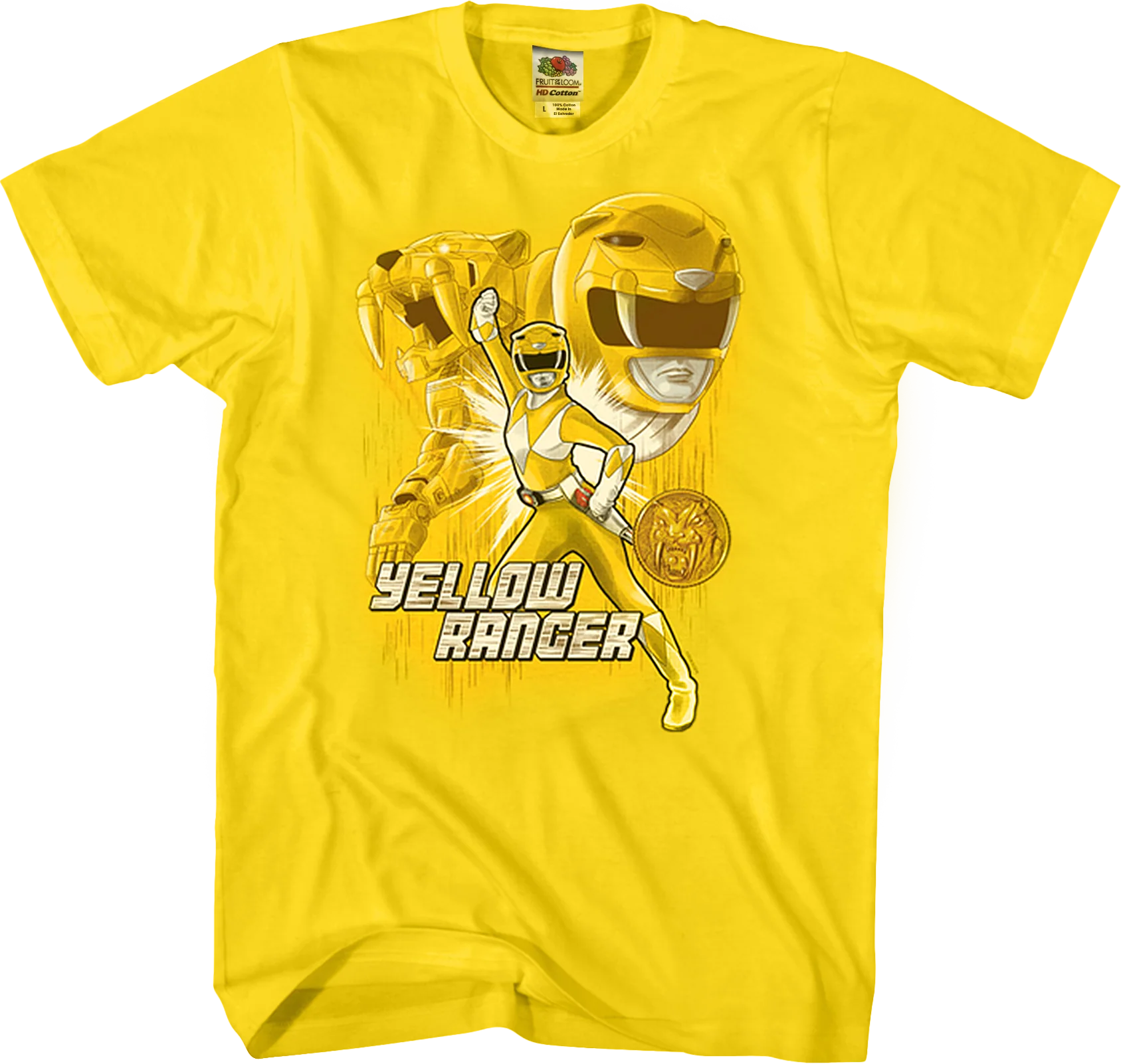 Yellow Ranger Mighty Morphin Power Rangers T-Shirt