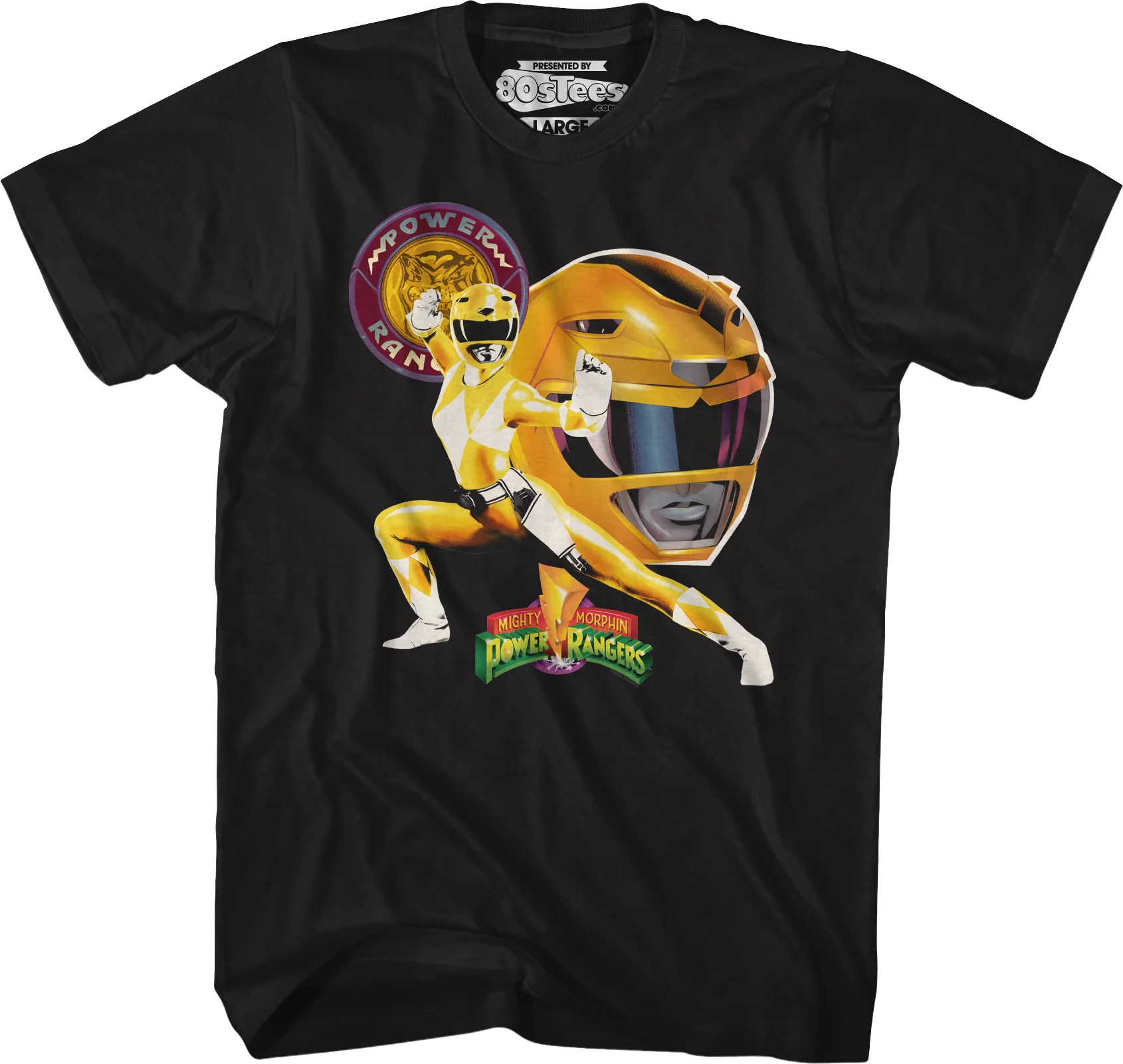 Yellow Ranger Profile Mighty Morphin Power Rangers T-Shirt