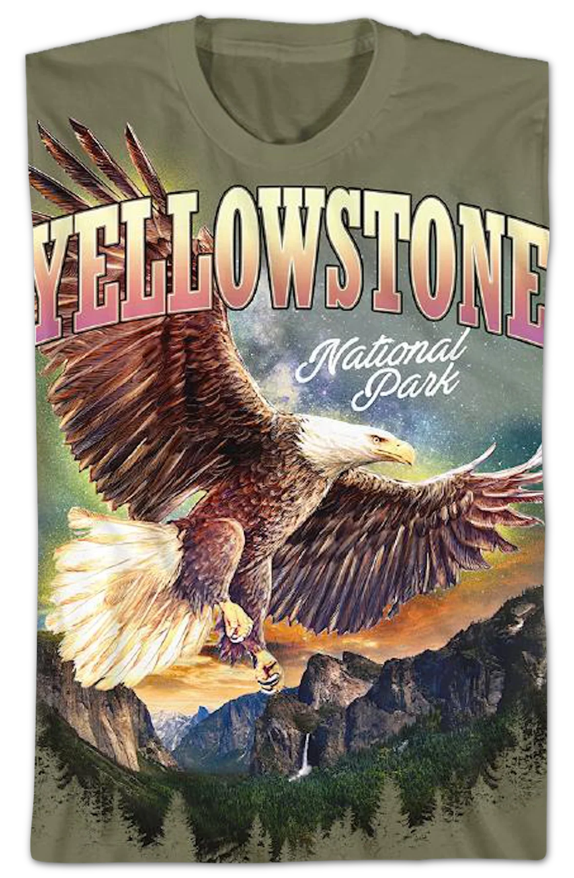 Yellowstone Eagle National Park Foundation T-Shirt - Image 2