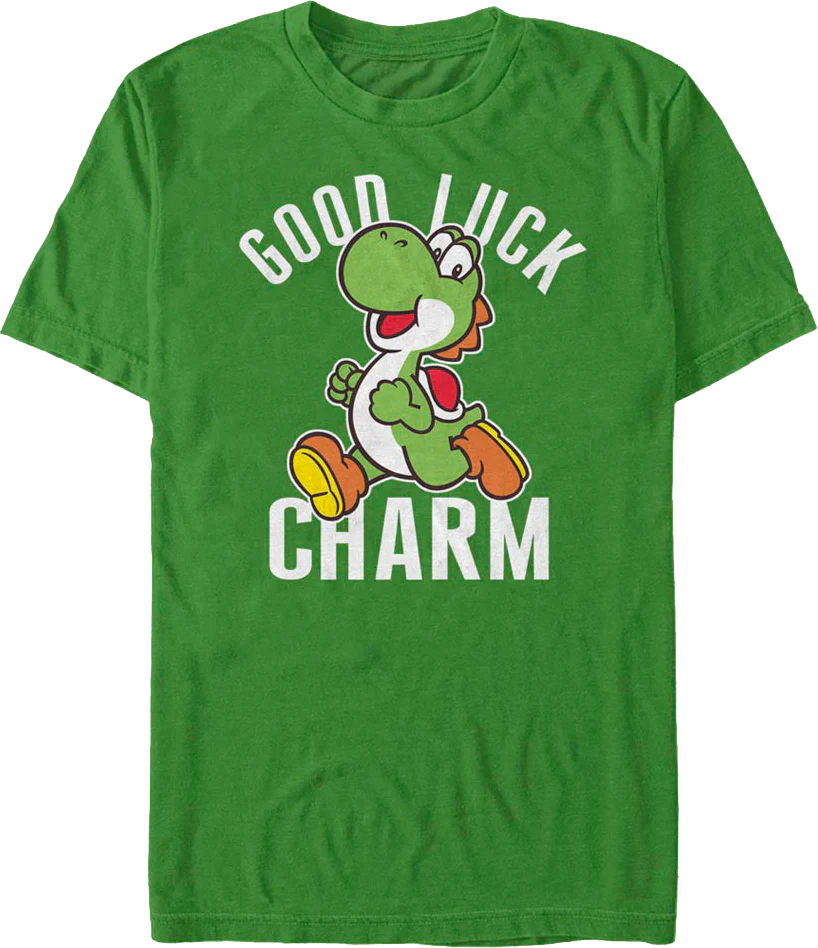 Yoshi Good Luck Charm Super Mario Bros. T-Shirt