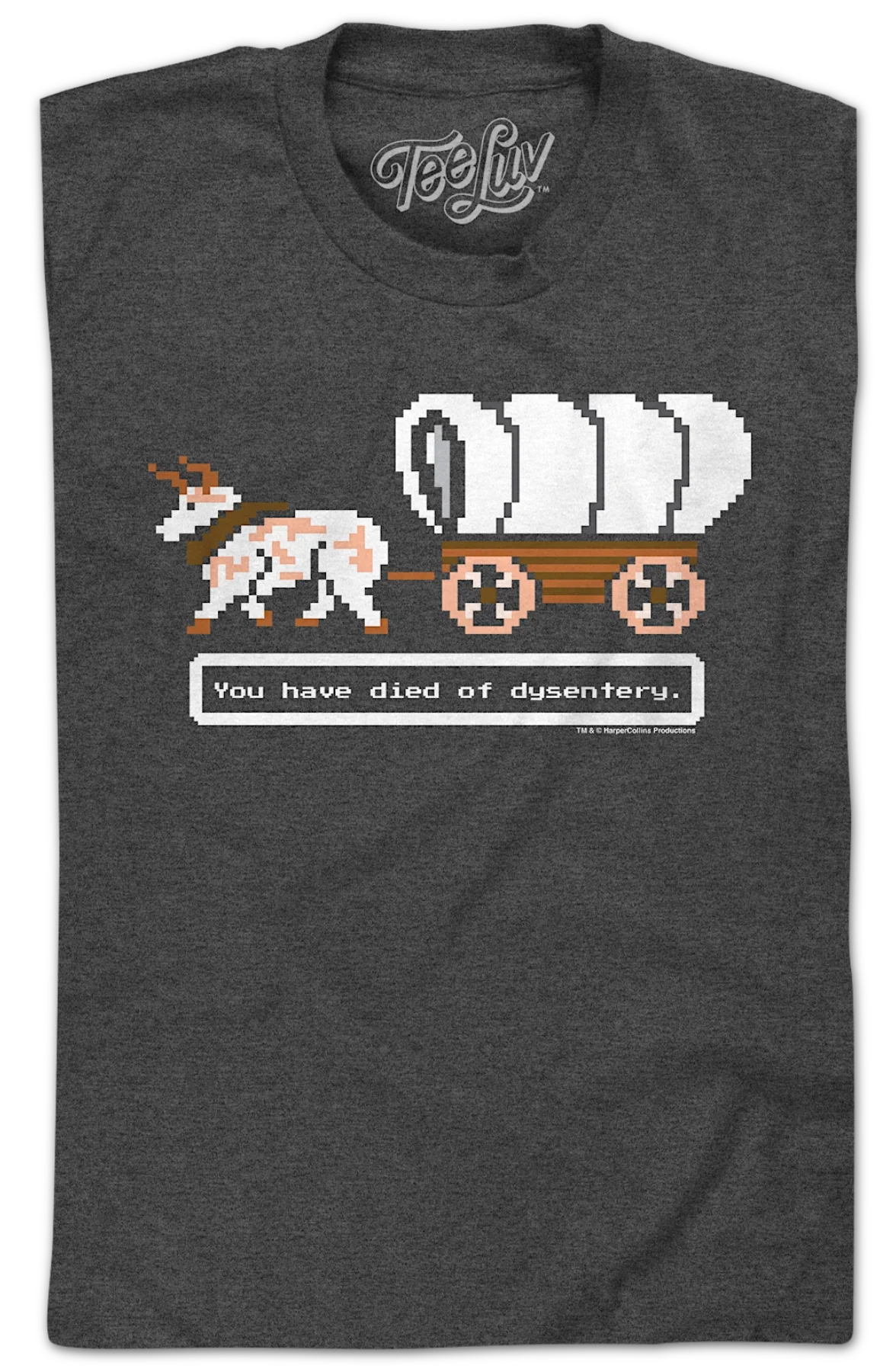 You Have Died of Dysentery Oregon Trail T-Shirt - Image 2