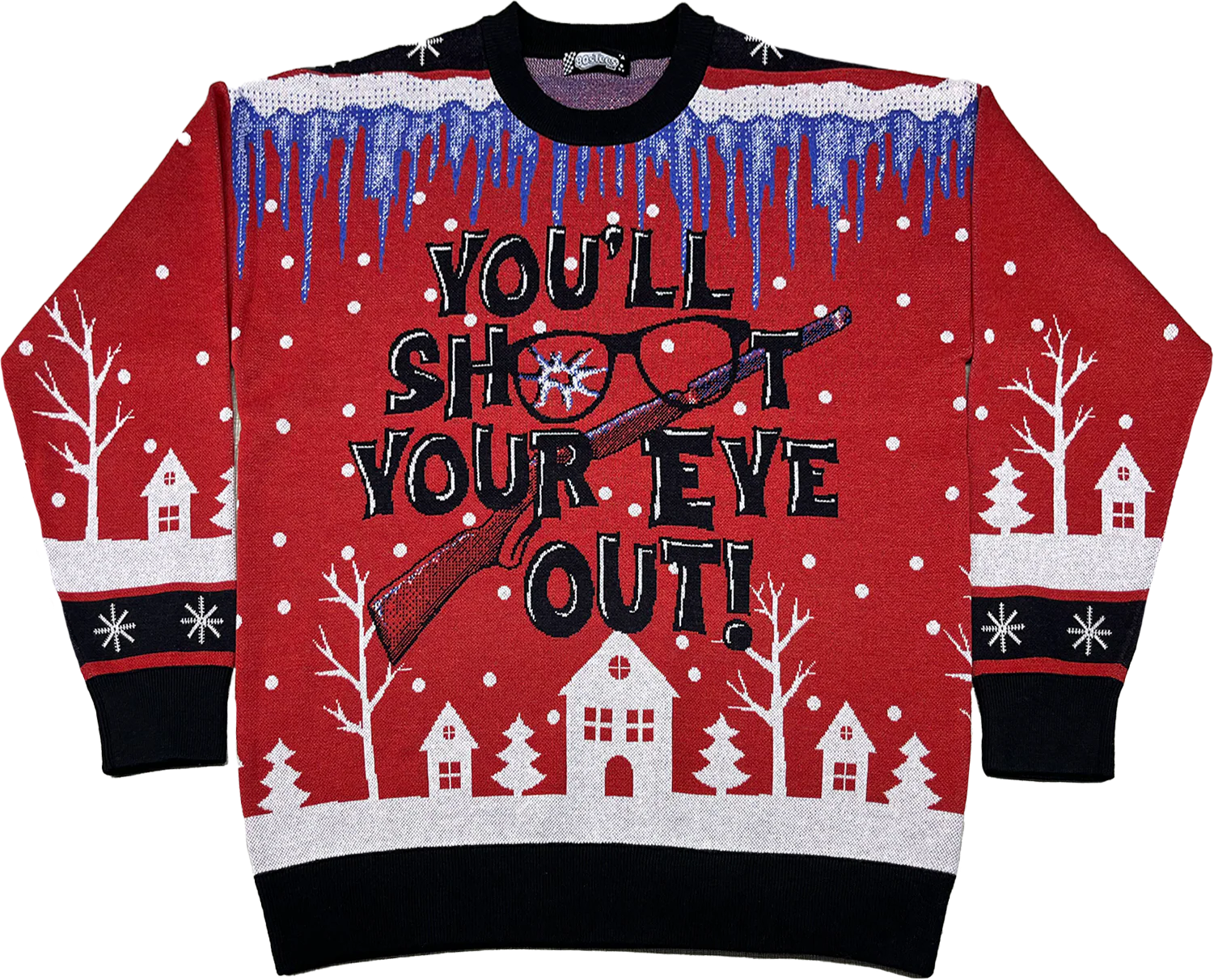You'll Shoot Your Eye Out Christmas Story Knitted Sweater