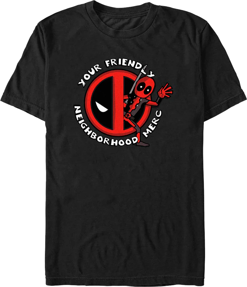 Your Friendly Neighborhood Merc Deadpool Marvel Comics T-Shirt