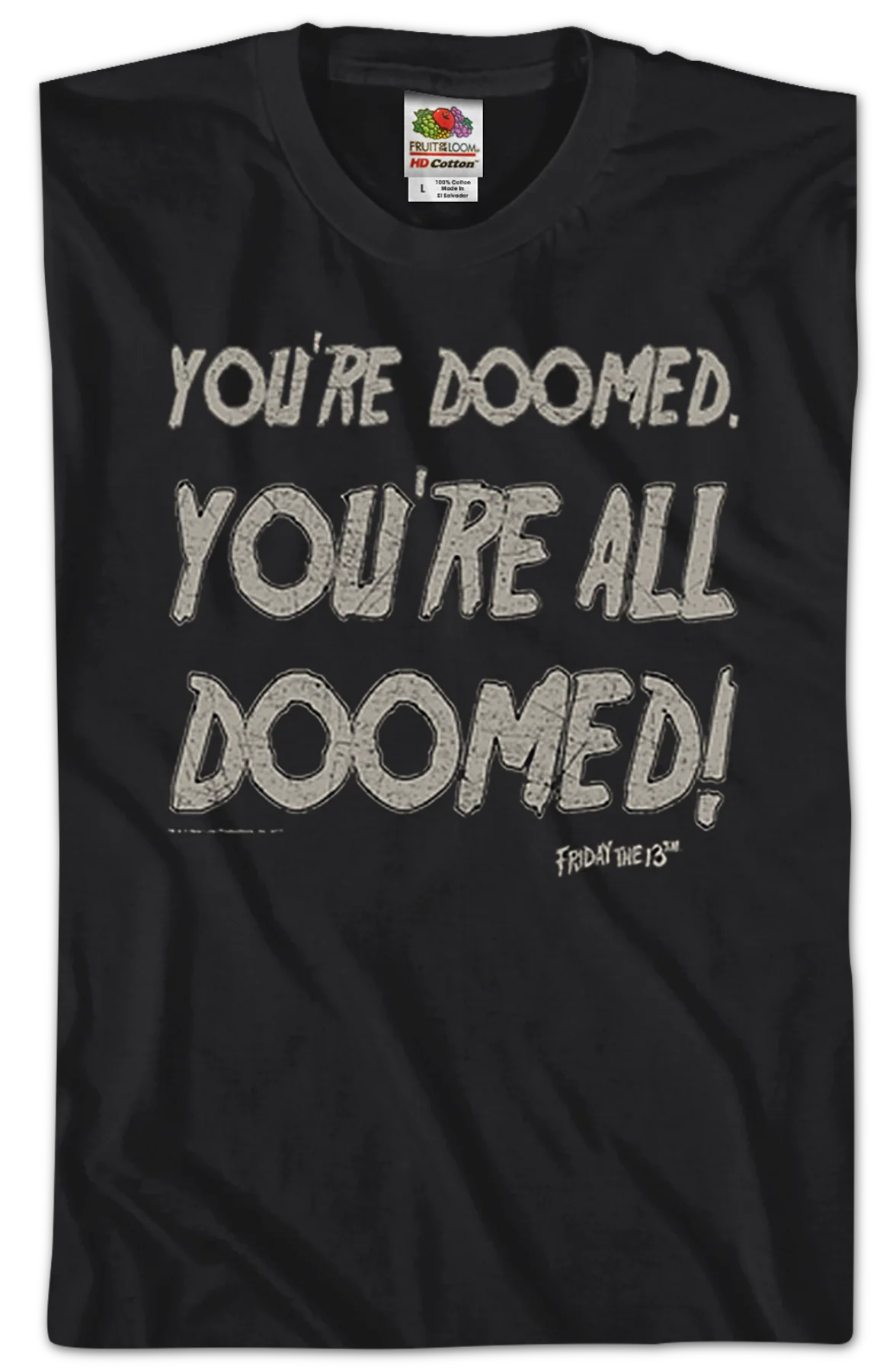 You're All Doomed Friday the 13th T-Shirt - Image 2