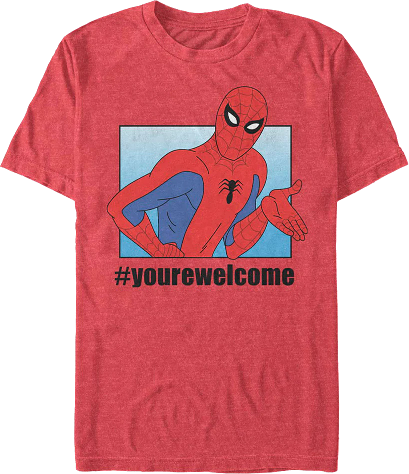 #yourewelcome Spider-Man Marvel Comics T-Shirt