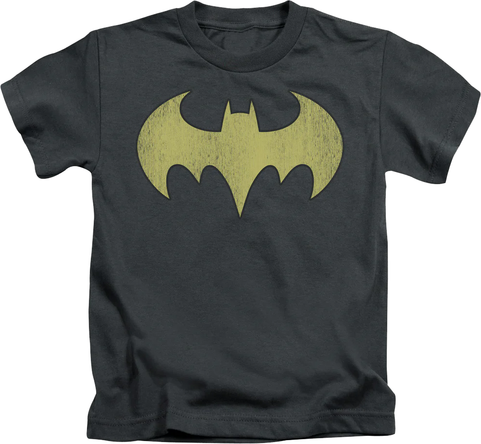 Youth Batgirl Distressed Logo Shirt