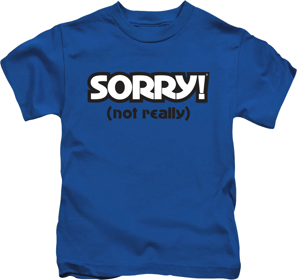 Youth Blue Sorry Shirt