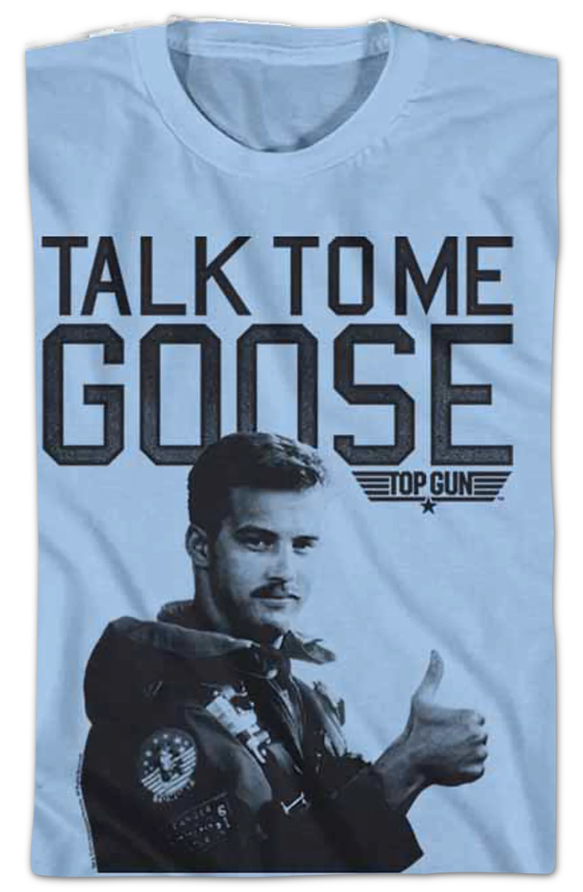 Youth Blue Talk To Me Goose Top Gun Shirt - Image 2