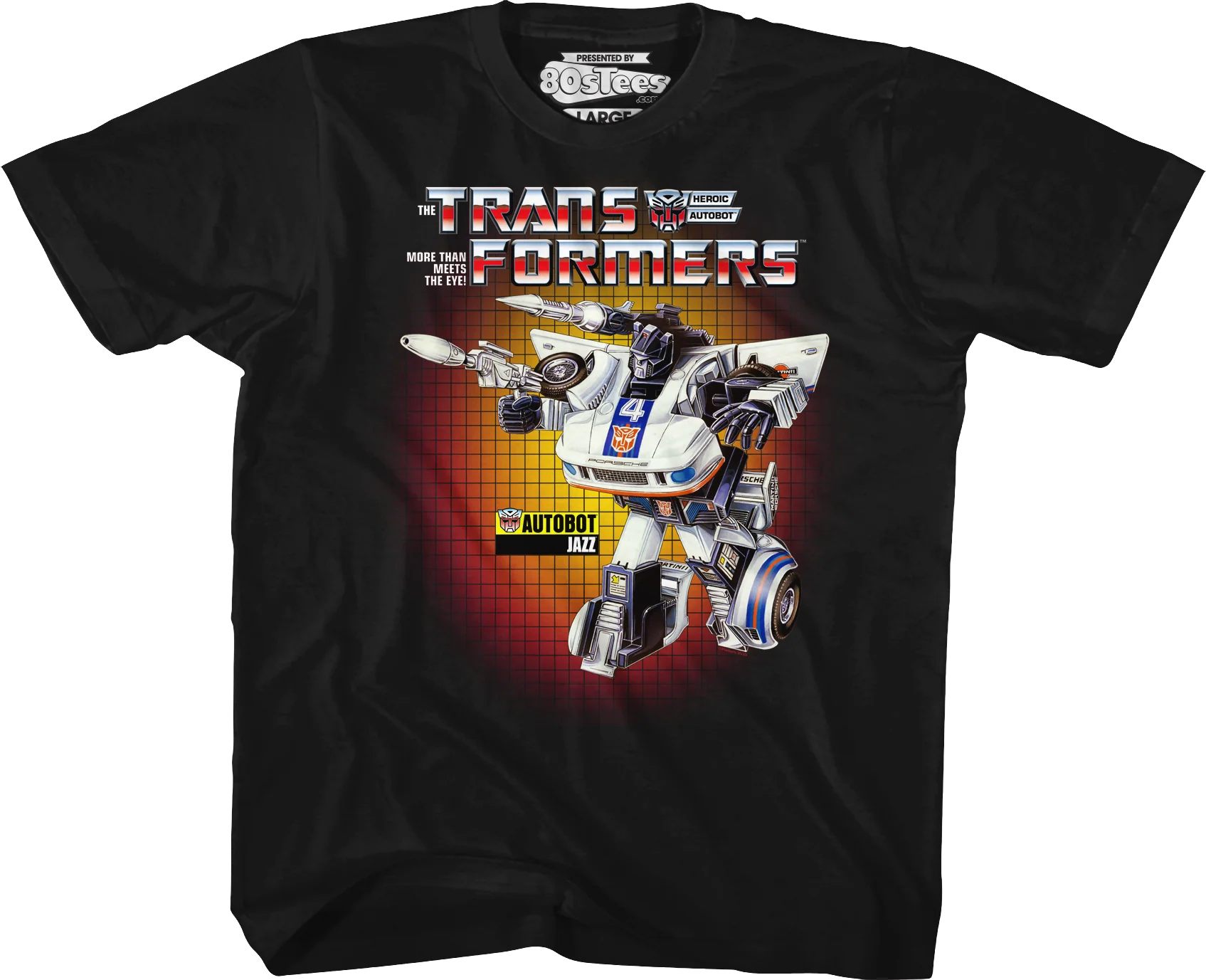 Youth Box Art Jazz Transformers Shirt