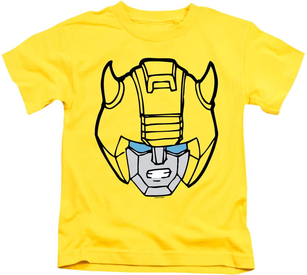 Youth Bumblebee Head Shot Transformers Shirt