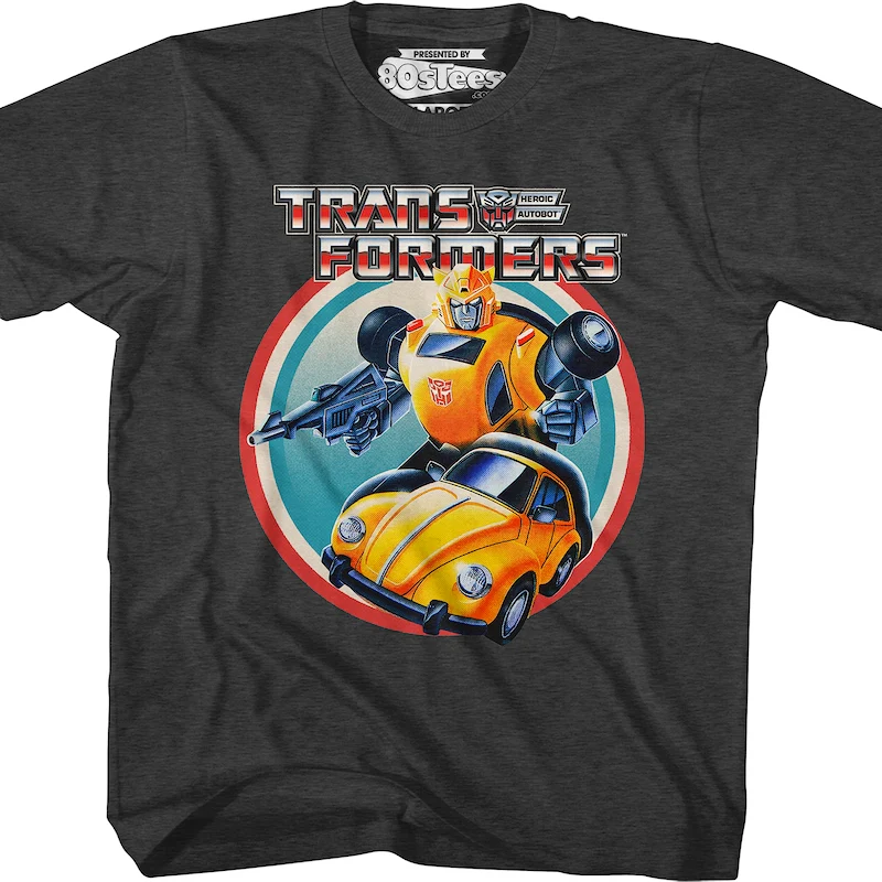 Youth Bumblebee Vintage Circle Transformers Shirt