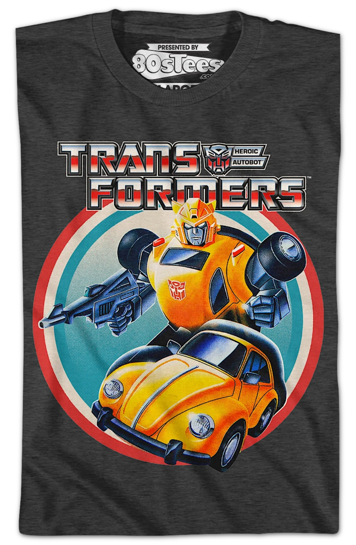 Youth Bumblebee Vintage Circle Transformers Shirt - Image 3