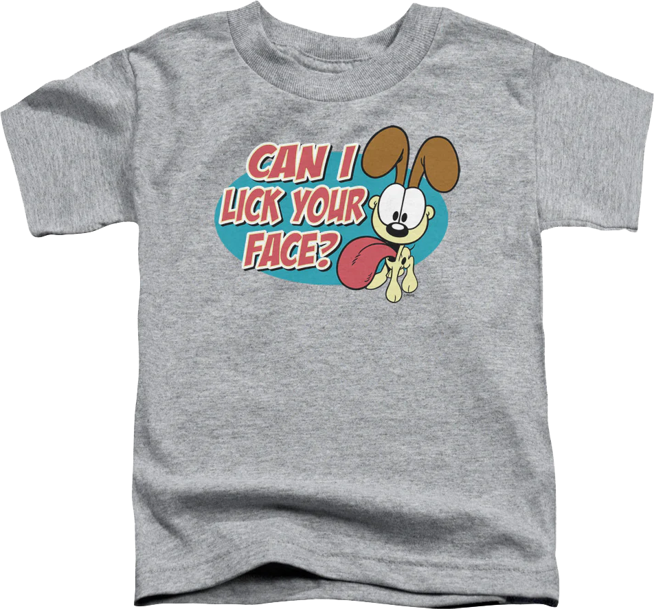 Youth Can I Lick Your Face Garfield Shirt