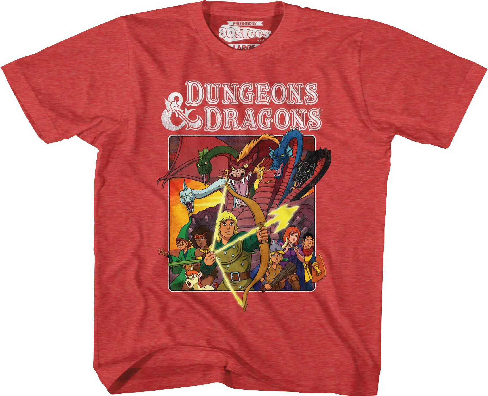 Youth Cartoon Characters Dungeons & Dragons Shirt