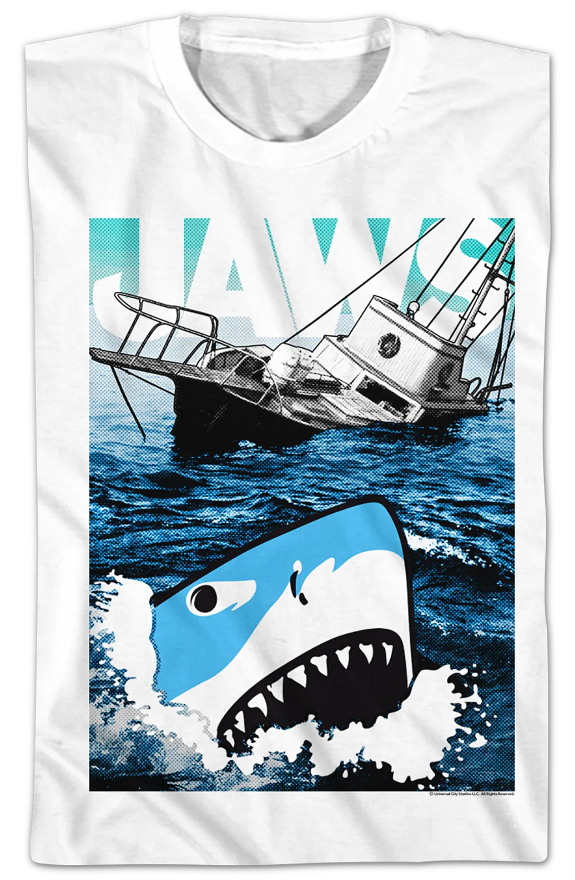 Youth Cartoon Shark Jaws Shirt - Image 2