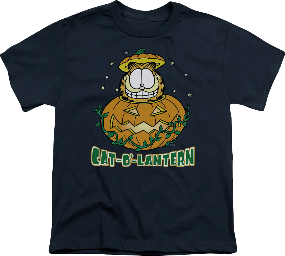 Youth Cat-O'-Lantern Garfield Shirt