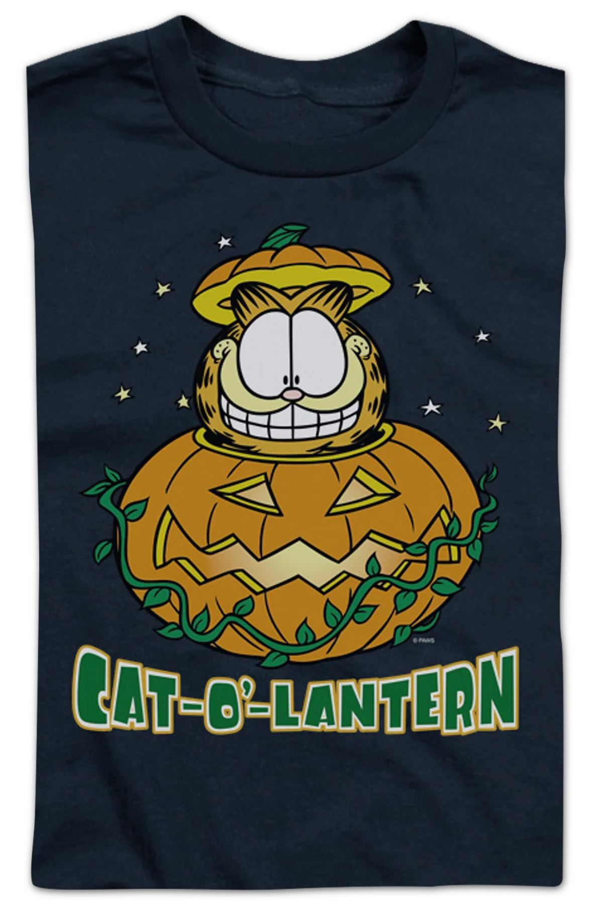 Youth Cat-O'-Lantern Garfield Shirt - Image 2