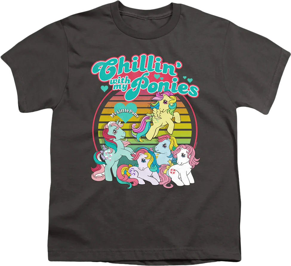 Youth Chillin' With My Ponies My Little Pony Shirt