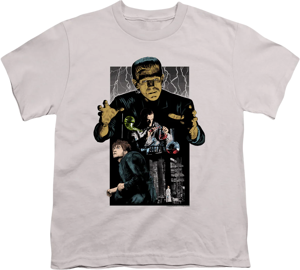 Youth Collage Frankenstein Shirt