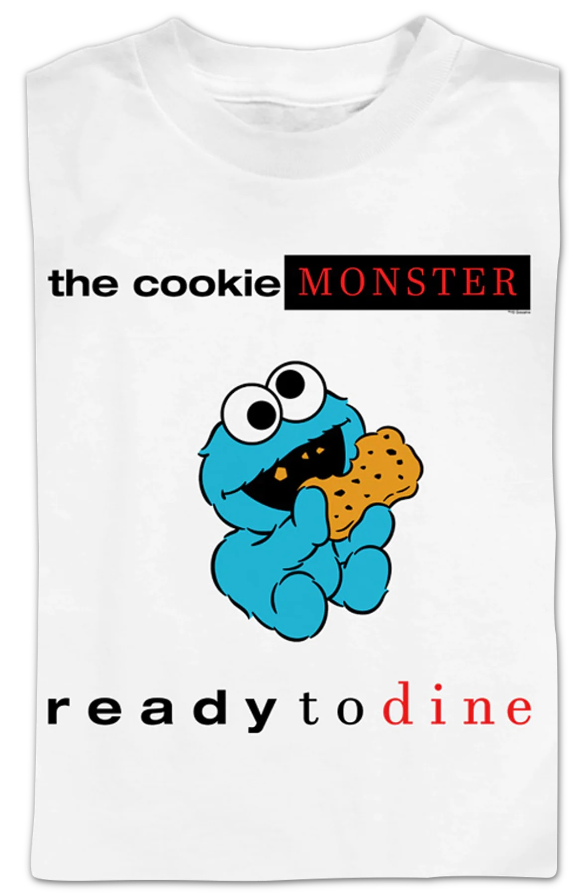 Youth Cookie Monster Ready to Dine Sesame Street Shirt - Image 2