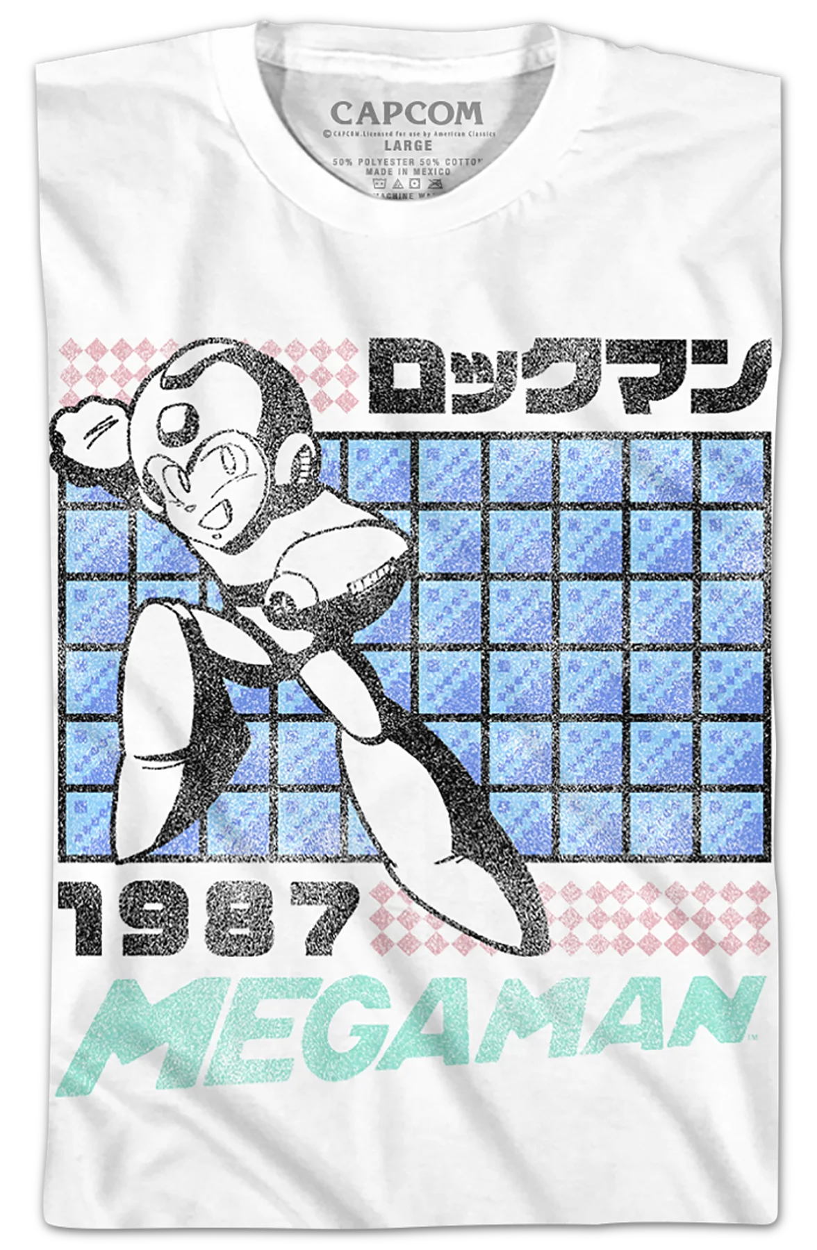 Youth Distressed Mega Man Shirt - Image 2