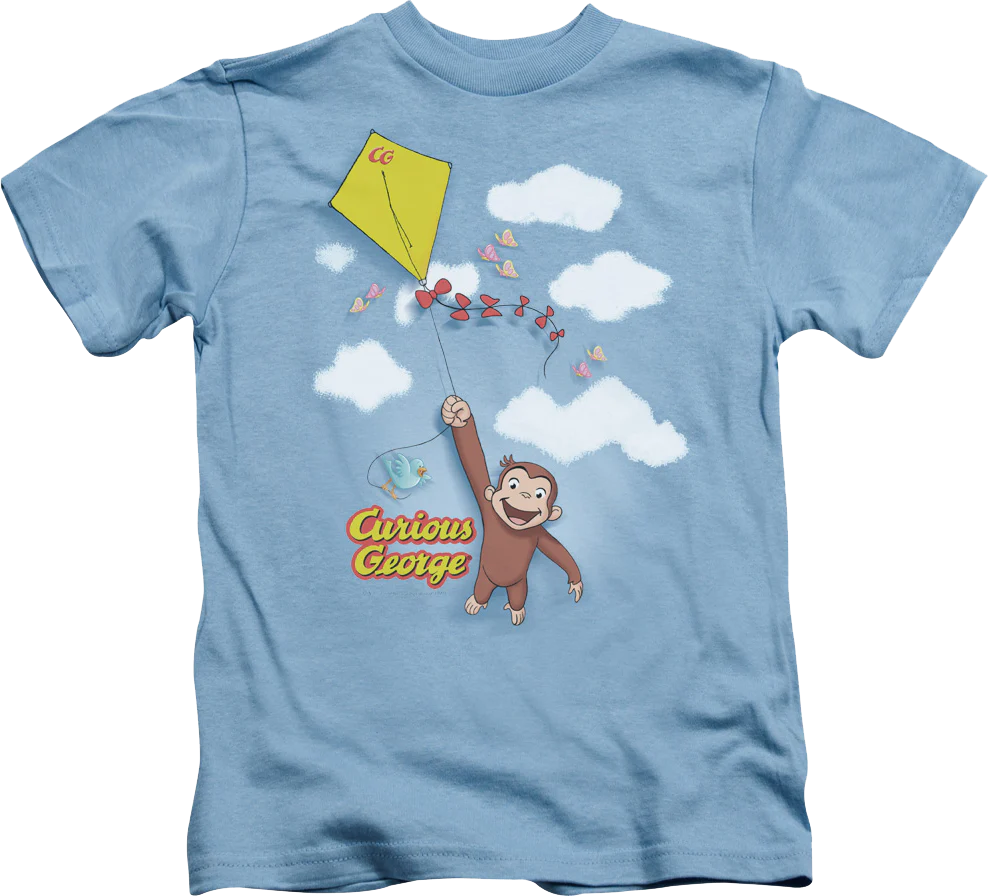 Youth Fly a Kite Curious George Shirt