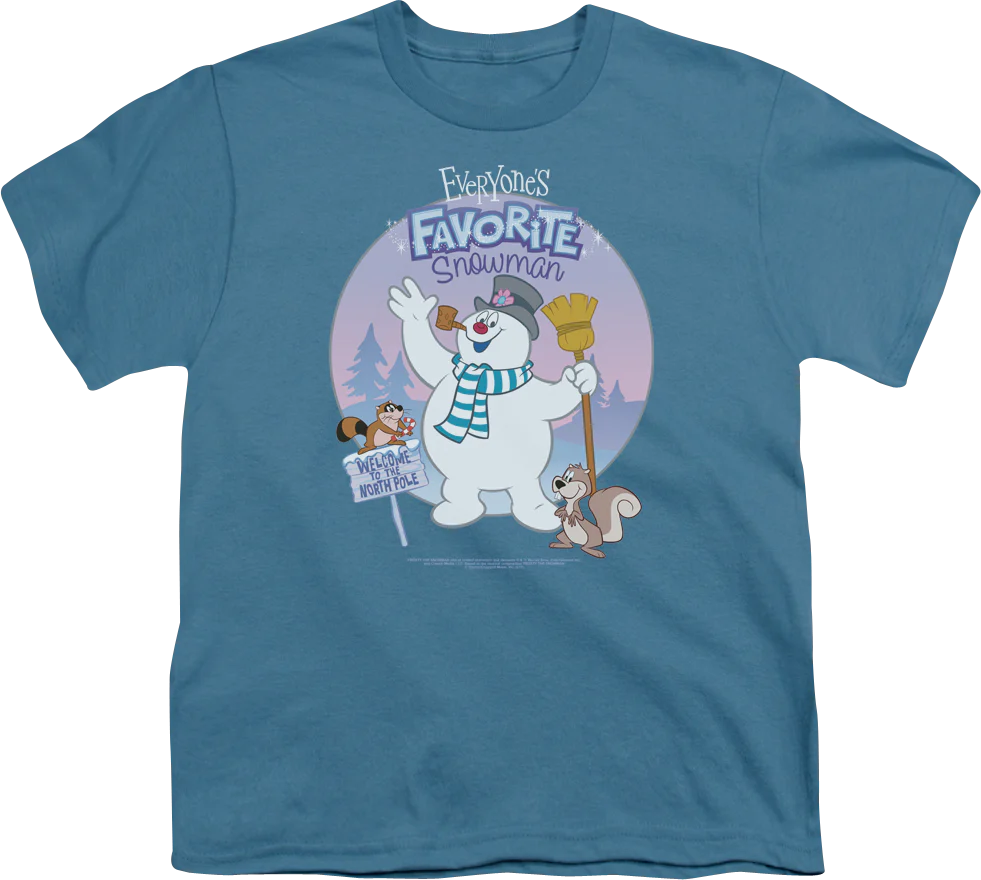 Youth Frosty The Snowman Shirt