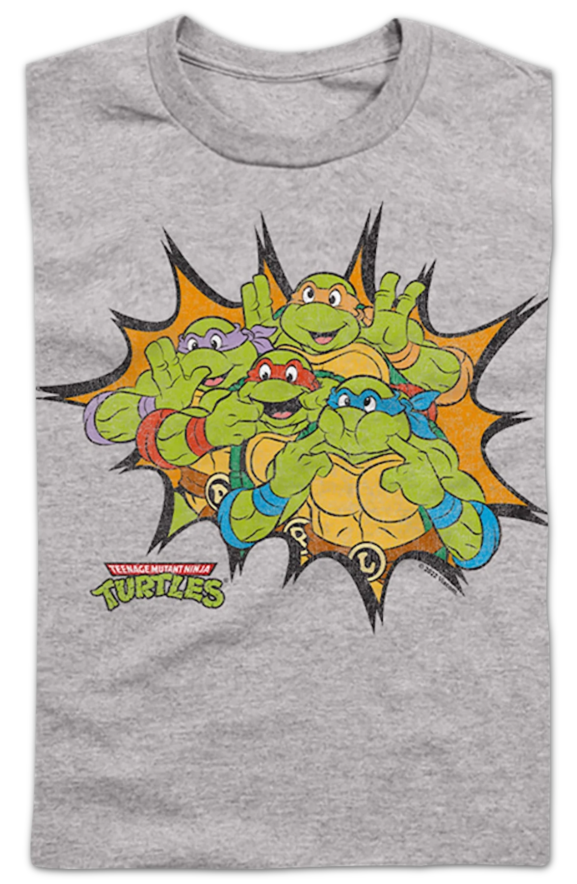 Youth Funny Faces Teenage Mutant Ninja Turtles Shirt - Image 2
