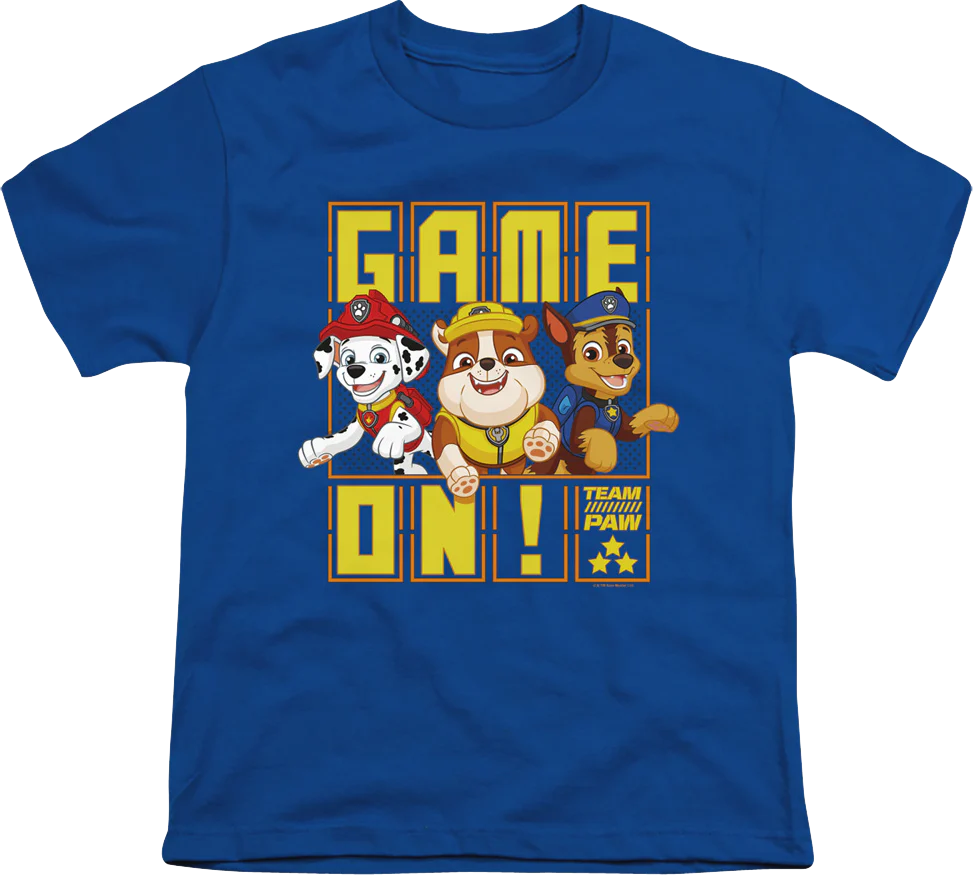 Youth Game On PAW Patrol Shirt