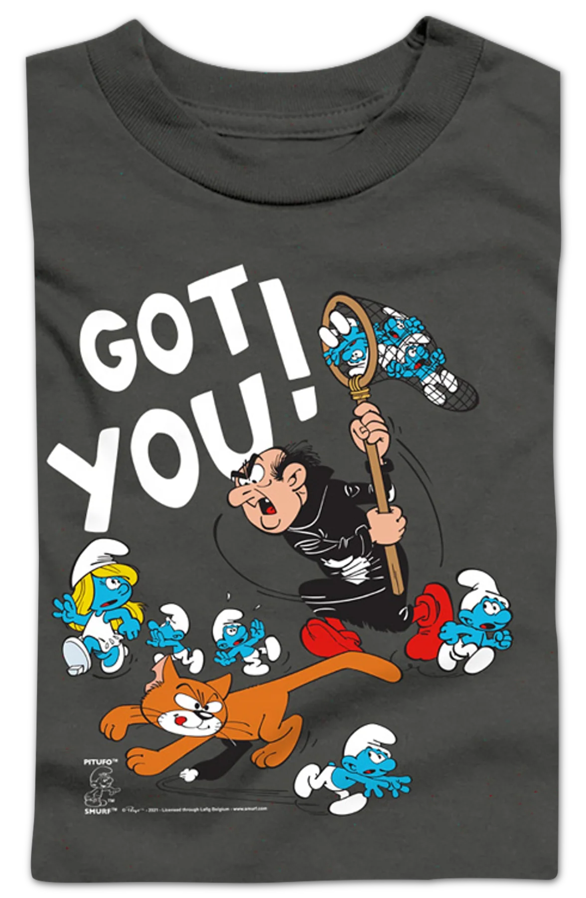 Youth Gargamel and Azrael Got You Smurfs Shirt - Image 2