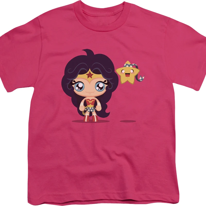 Youth Girls Chibi Wonder Woman Shirt