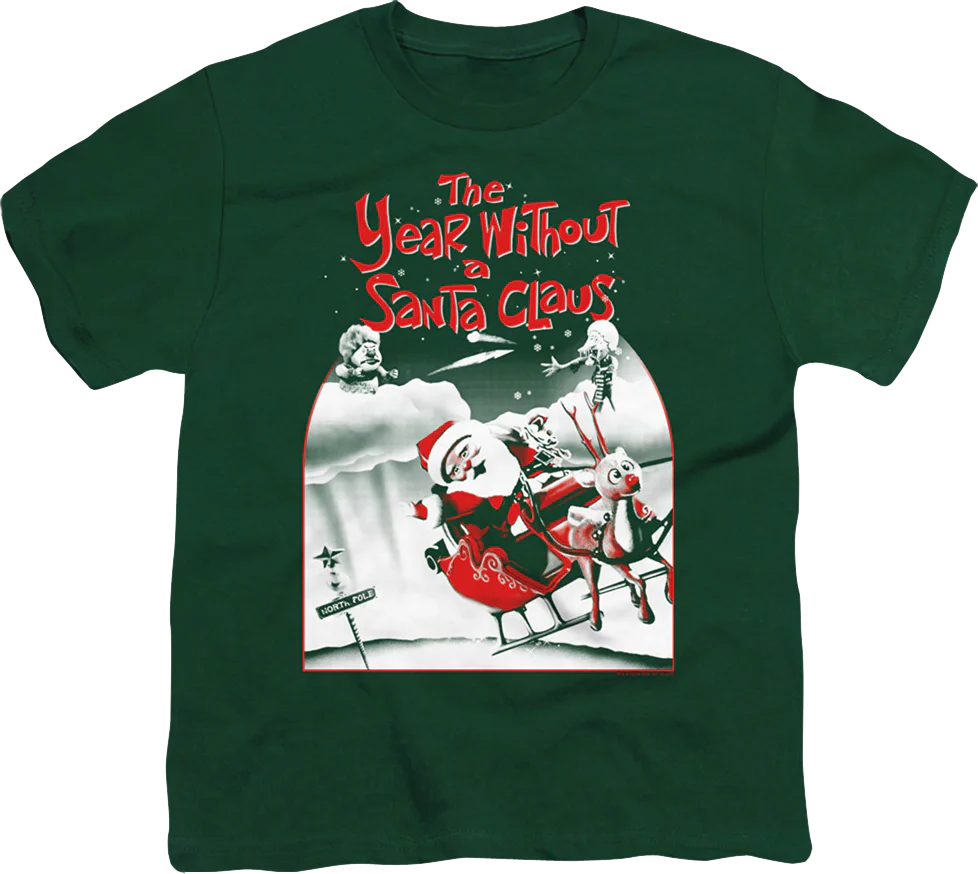 Youth Green Poster The Year Without A Santa Claus Shirt