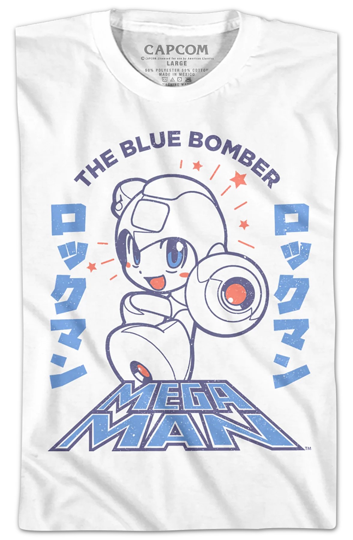 Youth Japanese Text Mega Man Shirt - Image 2