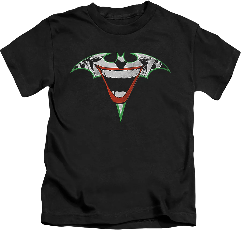 Youth Joker Bat Symbol DC Comics Shirt