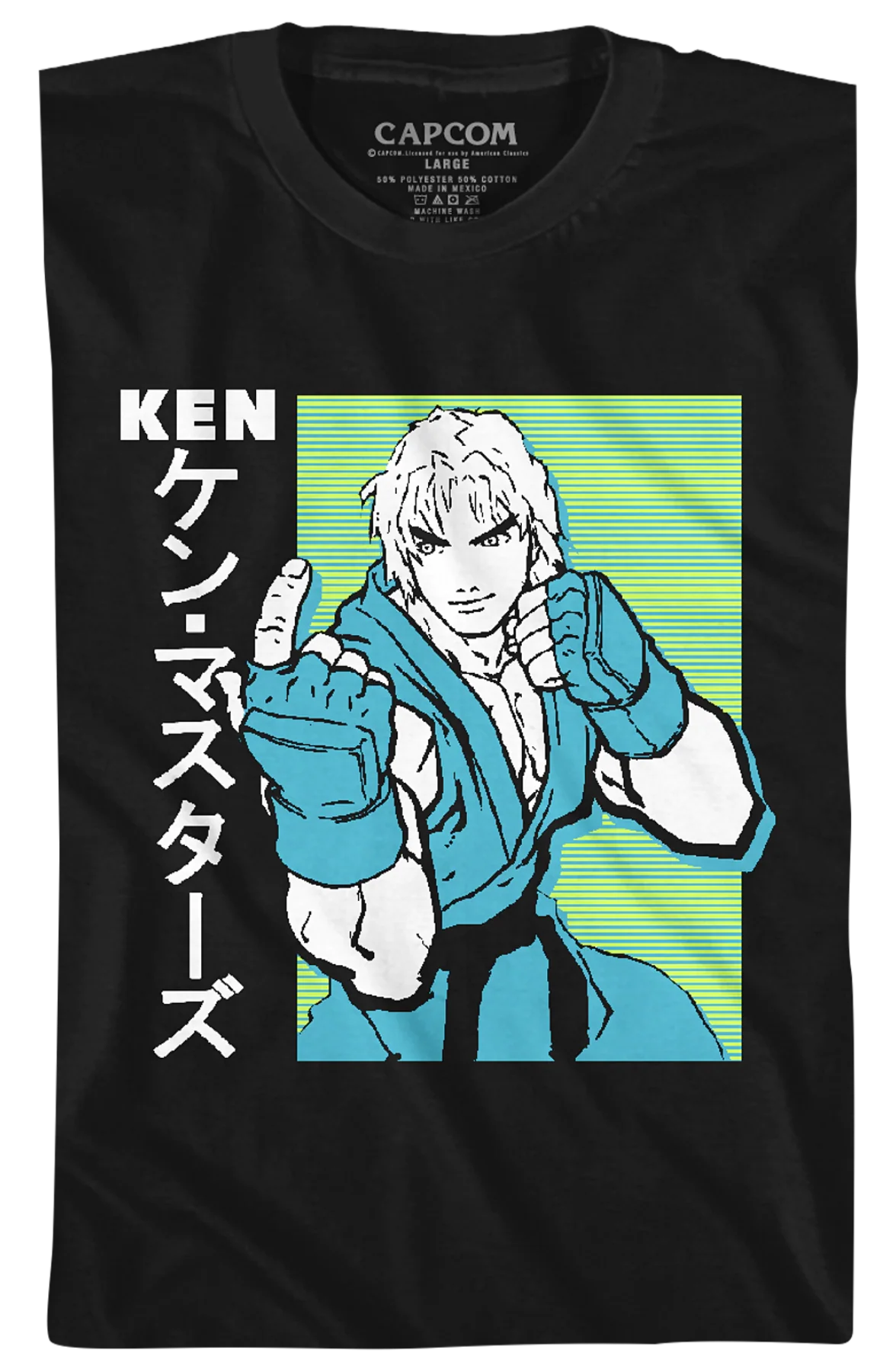 Youth Ken Japanese Street Fighter Shirt - Image 2