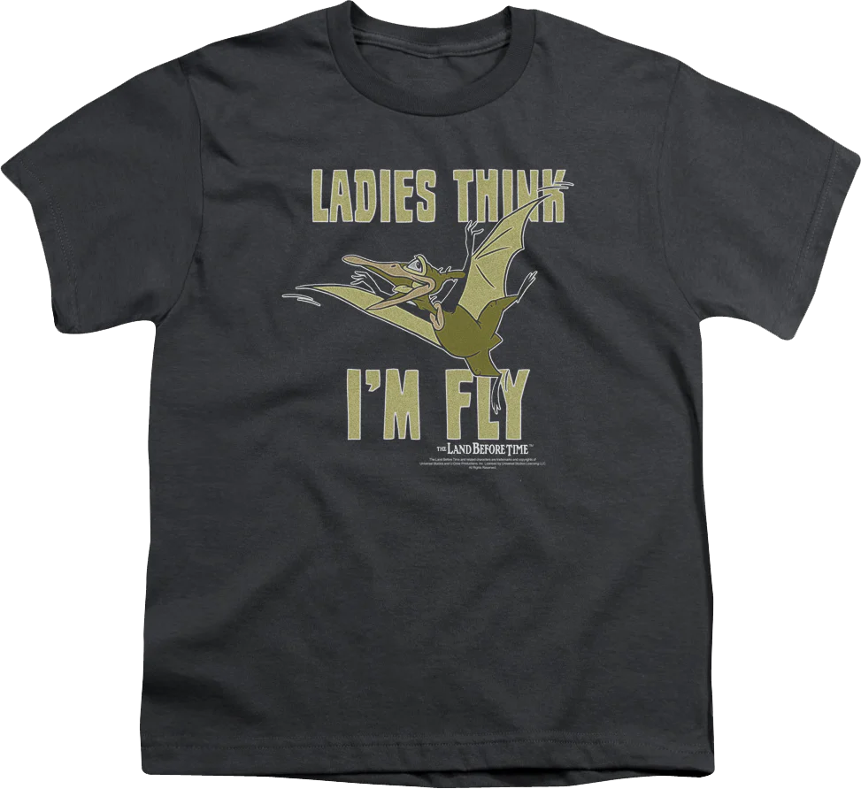 Youth Ladies Think I'm Fly Land Before Time Shirt